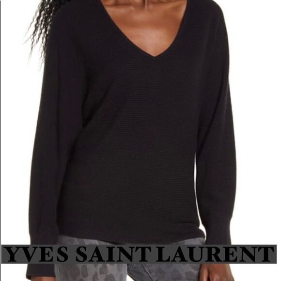 Beautiful YSL V-Neck Sweater - Picture 1 of 7